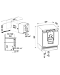Liebherr URD3601 Fridge 92L with Ice Box 14L Fixed Hinge