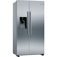 Bosch KAD93AIERG 90cm No Frost American Fridge Freezer - Brushed Steel