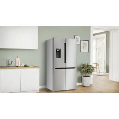Bosch KFD96APEA 90.5cm Plumbed No Frost American Fridge Freezer - Stainless Steel