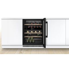 Bosch KUW21AHG0G Series 6 Built-In Wine Cooler with Glass Door - Black