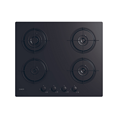 Candy CVW6BB 59.5cm Black Built-In 4 Zone Gas Hob