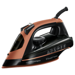 Russell Hobbs 23975 2600W Copper Express Iron - Black/Copper