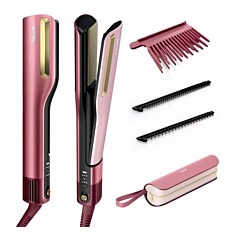 Shark HT401UKPK SilkiPro 2-in-1 Hair Straightener Dryer