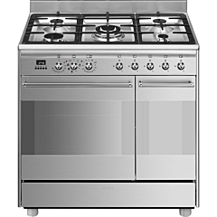 Smeg SCB92MX8 79.7cm Dual Fuel Rangecooker Stainless