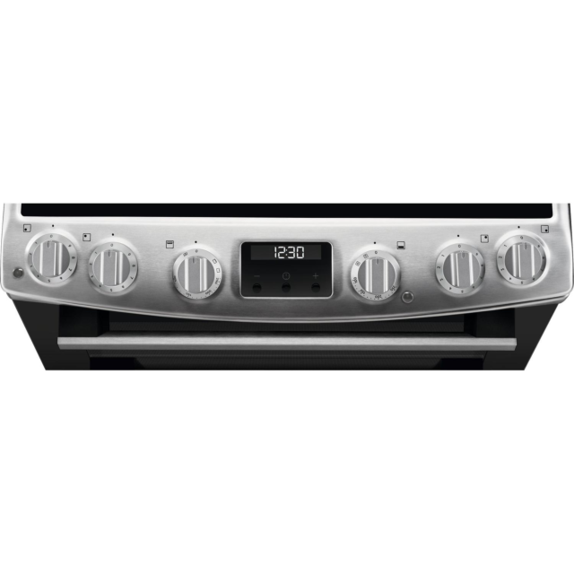 AEG CCX6530ACM 60cm Double Oven Electric Cooker with Ceramic Hob - Stainless Steel