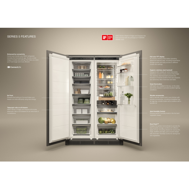 ASKO RBR576DNC1.UK No Frost Upright Fridge Features
