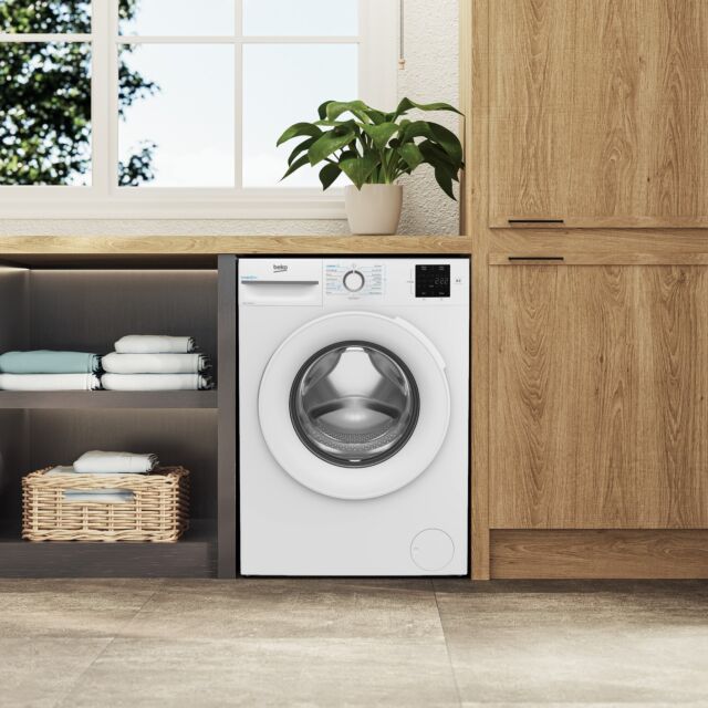 Beko BMN3WT3841W 8kg 1400 Spin RecycledTub Washing Machine - White