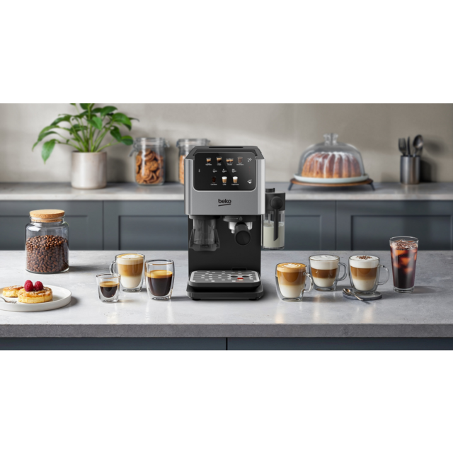 Beko CED7524X Espresso Machine with Grinder Silver