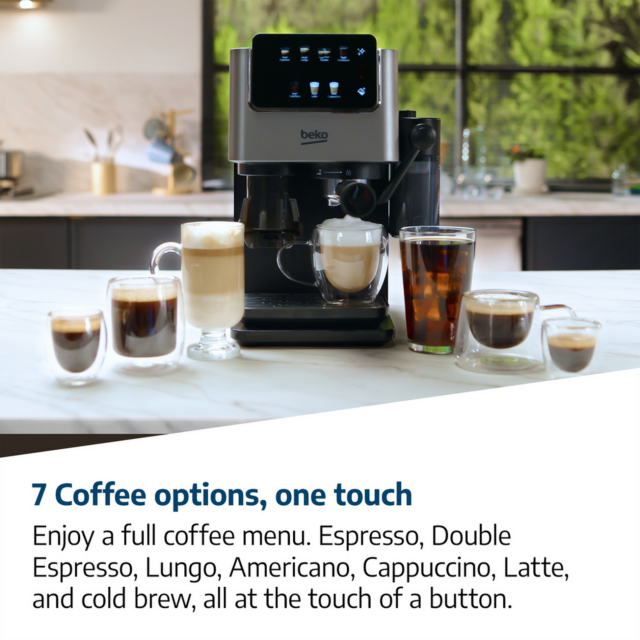 Beko CED7524X Espresso Machine with Grinder Silver