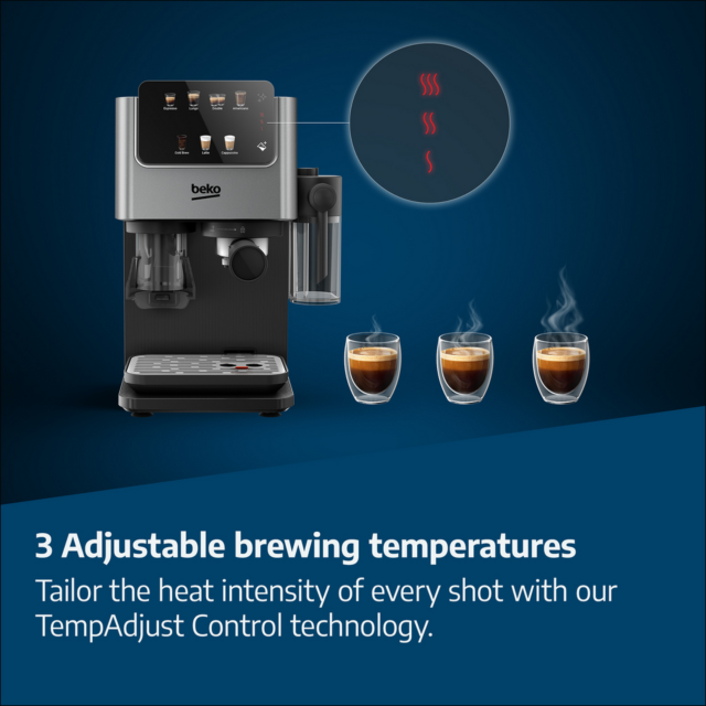 Beko CED7524X Espresso Machine with Grinder Silver