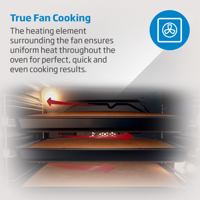 Beko CIFY71W AeroPerfect CIFY71W 60cm Built in RecycledNet Single Fan Oven - White