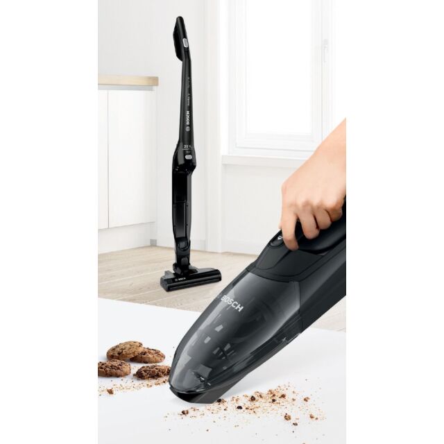 Bosch BCHF220GB Serie 2 2-in-1 Cordless Vacuum Cleaner - 44 Minutes Run Time - Jet Black