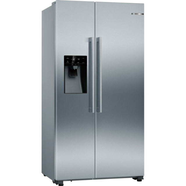 Bosch KAD93AIERG 90cm No Frost American Fridge Freezer - Brushed Steel