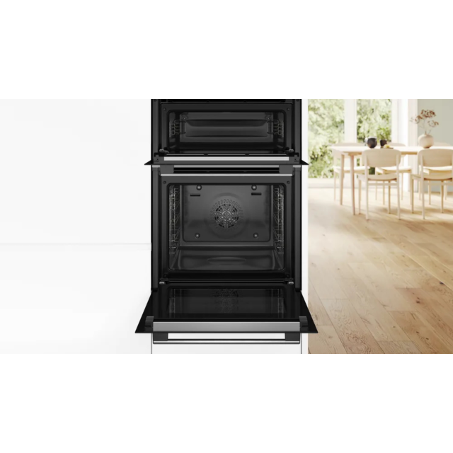 Bosch MBA578BS7B Electric Double Pyrolytic Oven Stainless
