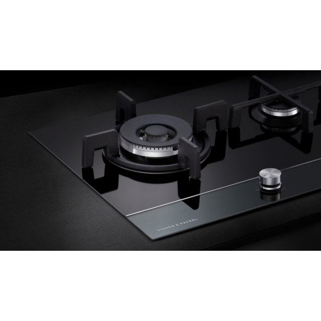 Fisher & Paykel 60cm Gas Hob - Black Glass