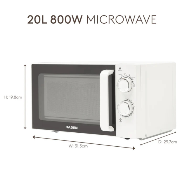 Haden 214188 Haden 20 Litre 800W Microwave
