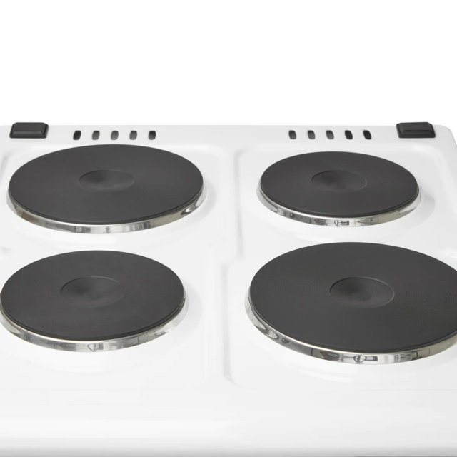 Haden HES051W 50cm Single Oven Electric Cooker with Sealed Plate Hob - White