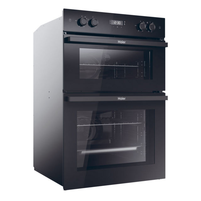 Haier Series 2 HWO9M2M5B Double Electric Oven Black