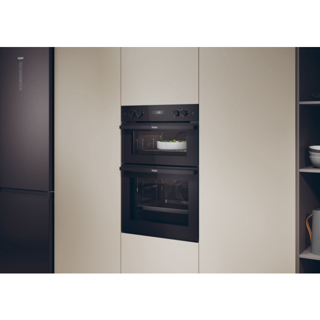 Haier Series 2 HWO9M2M5B Double Electric Oven Black