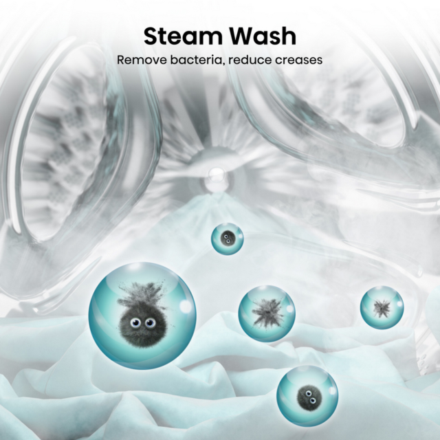 Hisense WF1Q7021BW 7kg Steam Washing Machine White