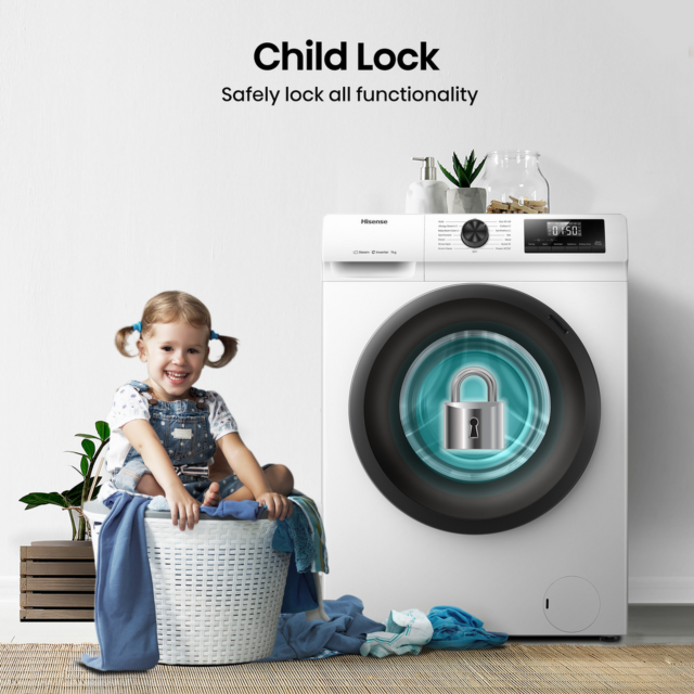 Hisense WF1Q7021BW 7kg Steam Washing Machine White
