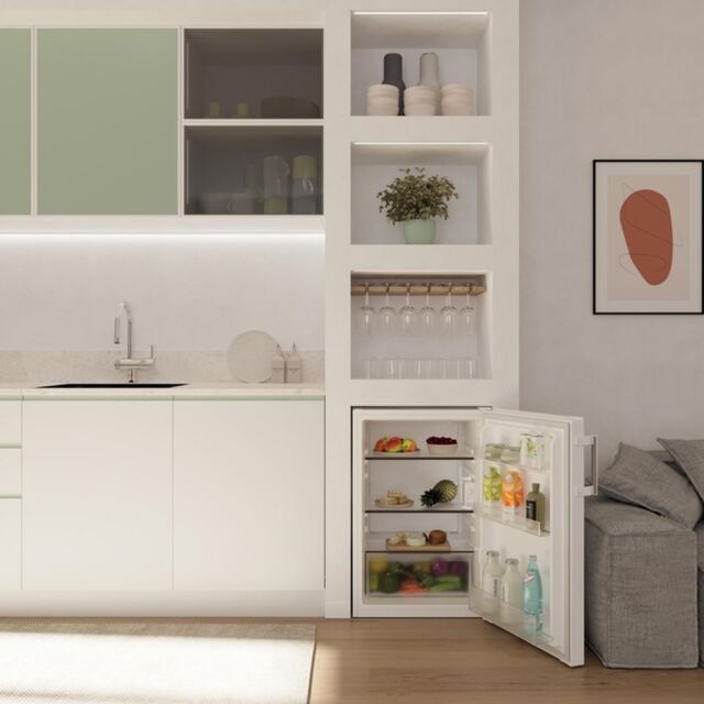 Hoover HONLQ2S58EWHK 54.5cm Undercounter Larder Fridge - White