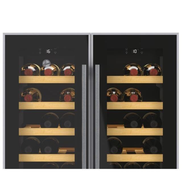 Hoover HWCB 60D UK/N HWCB60DUK/N 59.5cm Built In Wine Cooler - Black