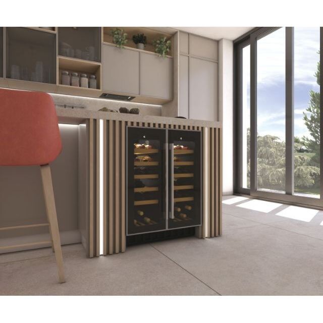 Hoover HWCB 60D UK/N HWCB60DUK/N 59.5cm Built In Wine Cooler - Black