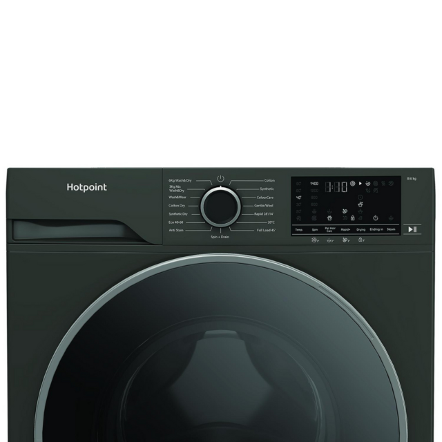 Hotpoint HBD8680GANTISTA 8kg/6kg Washer Dryer Graphite