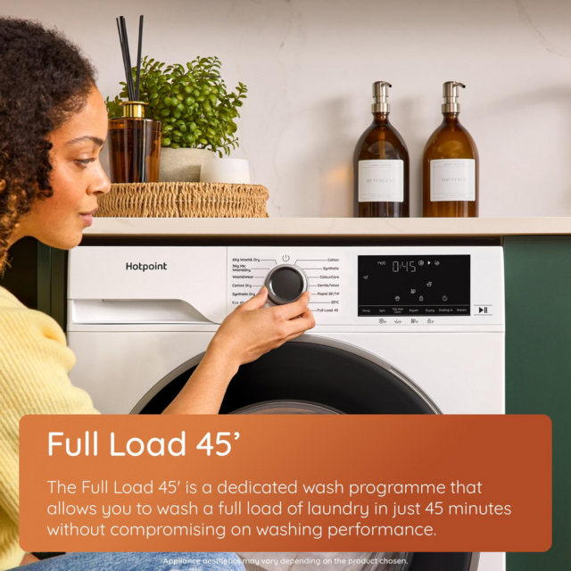Hotpoint HBD8680GANTISTA 8kg/6kg Washer Dryer Graphite