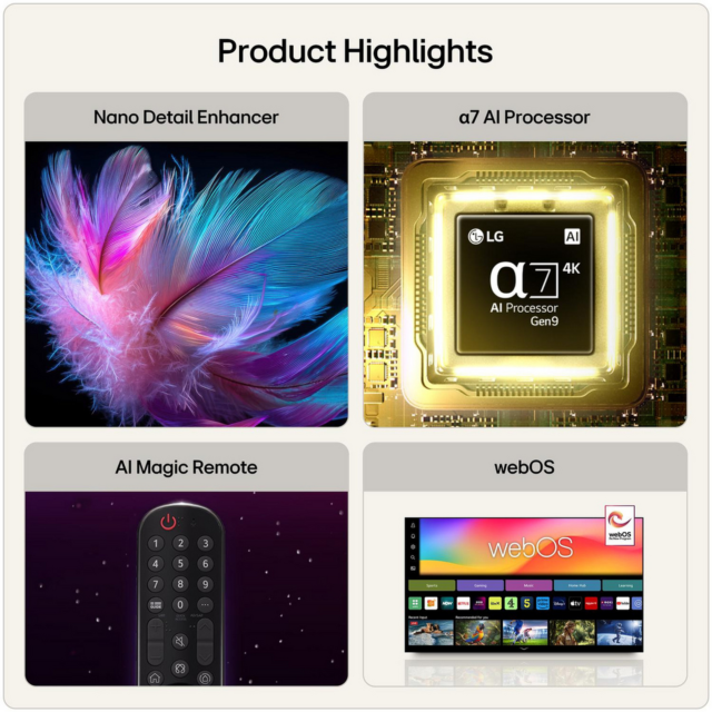 LG 65NU900B6LA 65 Inch 4K UHD Nano AI Smart TV