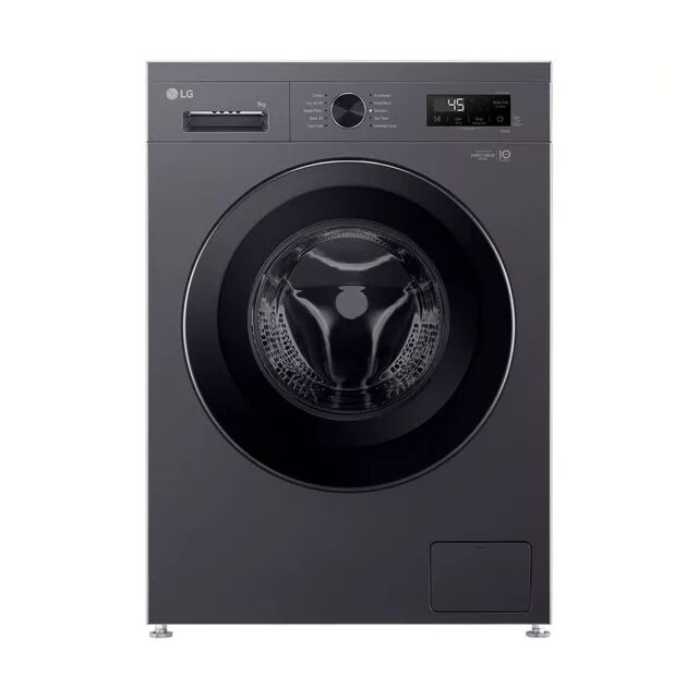 LG F4X1009NMK 9kg 1400 Spin Washing Machine - Slate Grey