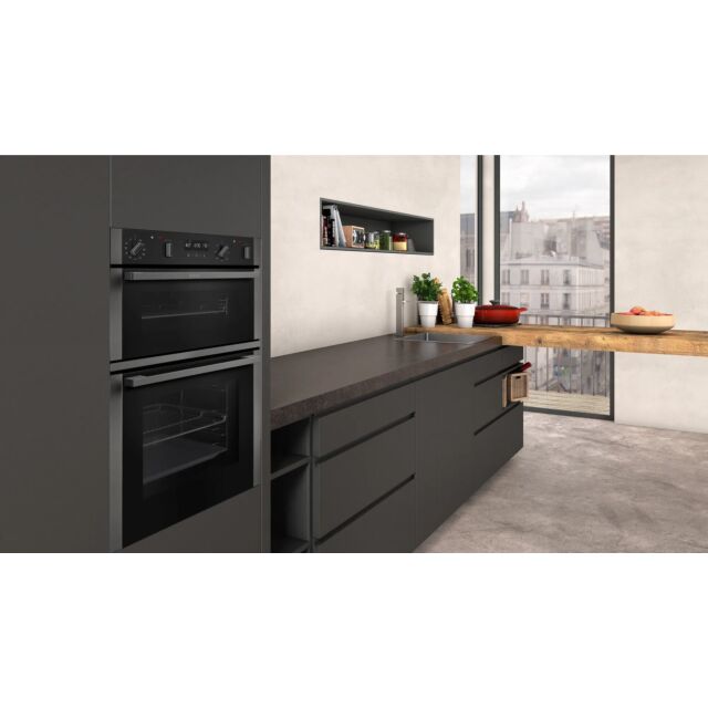 Neff U2ACM7HG0B 59.4cm Built In Double Oven