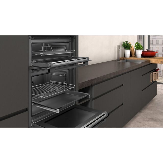 Neff U2ACM7HG0B 59.4cm Built In Double Oven