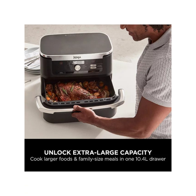 Ninja AF500UK Foodi FlexDrawer Air Fryer  - Black