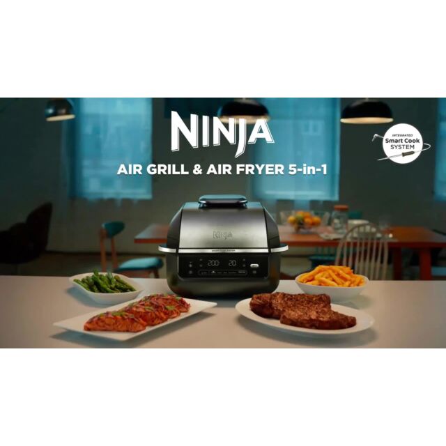 Ninja EG351UK Grill & Air Fryer - Black/Silver