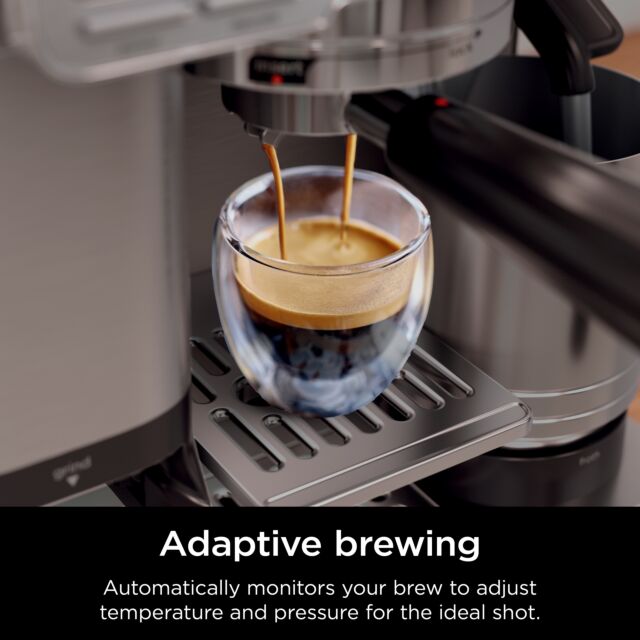 Ninja ES701UK Luxe Café Pro Series Espresso Machine - Black/Stainless Steel