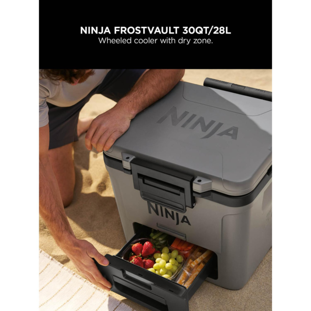 Ninja FB230UKGY FrostVault 30QT/28L Wheeled Cooler Slate Grey
