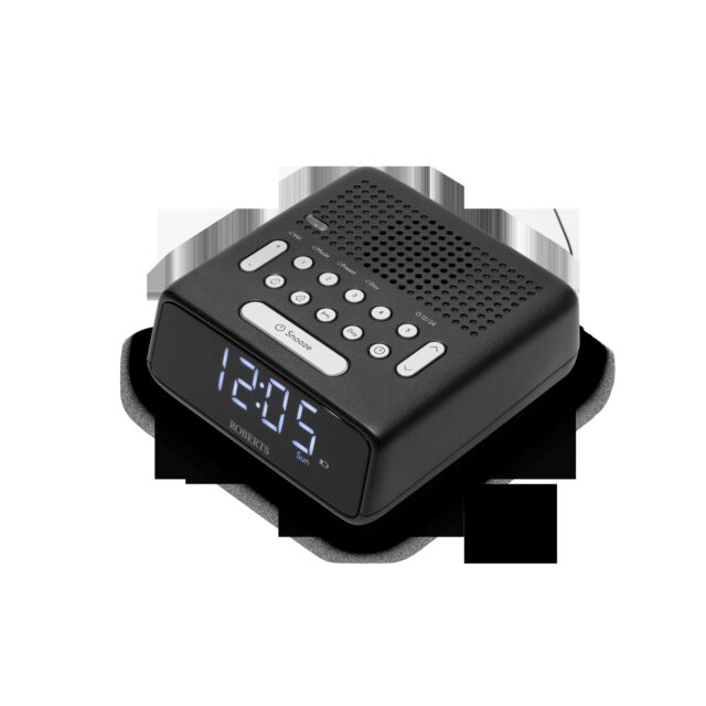 Roberts Radio ORTUSFMBK Clock Radio- Black