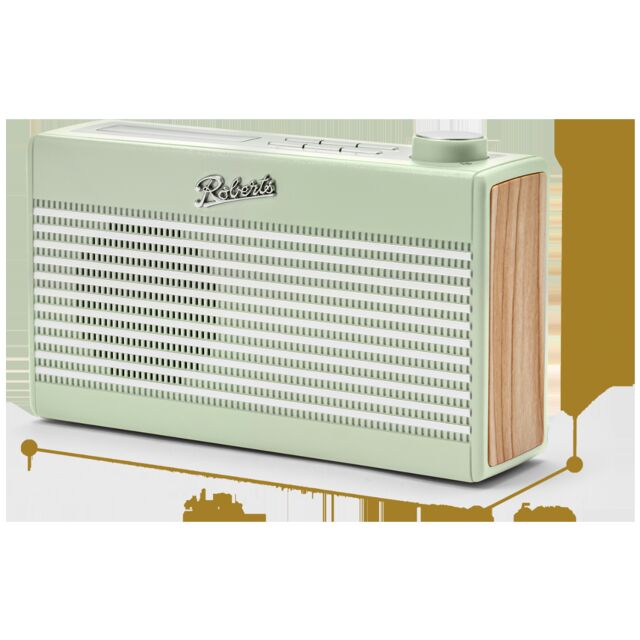 Roberts Radio RAMBLERBTMLG Wireless Mini Stereo - Leaf Green