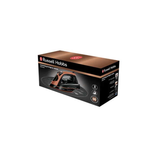 Russell Hobbs 23975 2600W Copper Express Iron - Black/Copper
