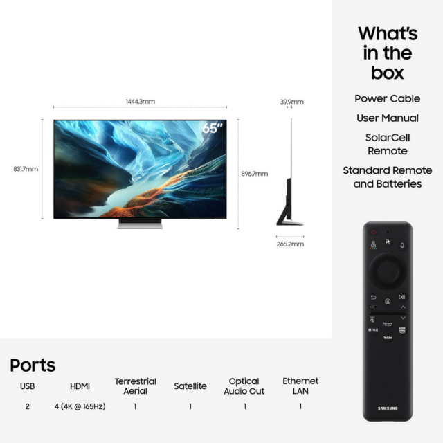 Samsung QE65S90HAEXXU 65inch OLED AI Smart TV