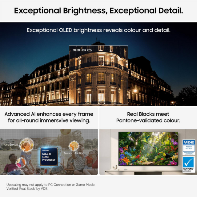 Samsung QE65S95HFTXXU 65inch OLED Smart TV with HDR