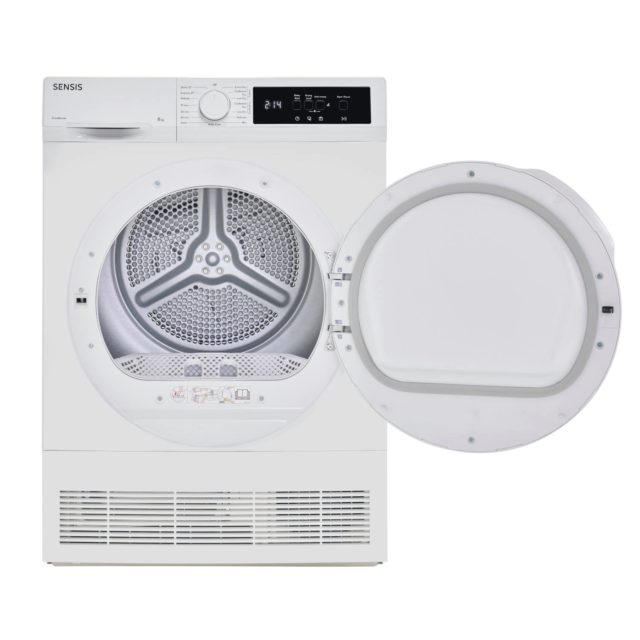 Sensis TDCF018BW 8kg Condenser Tumble Dryer - White