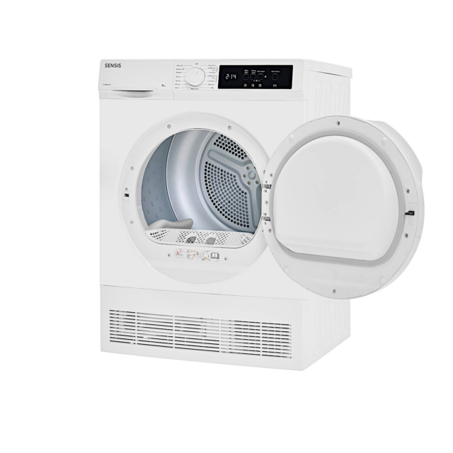 Sensis TDCF018BW 8kg Condenser Tumble Dryer - White