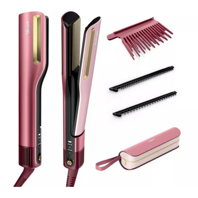 Shark HT401UKPK SilkiPro 2-in-1 Hair Straightener Dryer