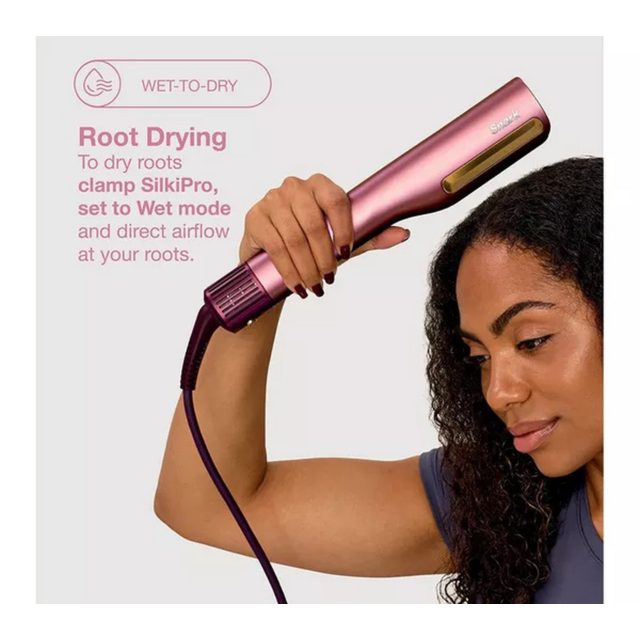 Shark HT401UKPK SilkiPro 2-in-1 Hair Straightener Dryer