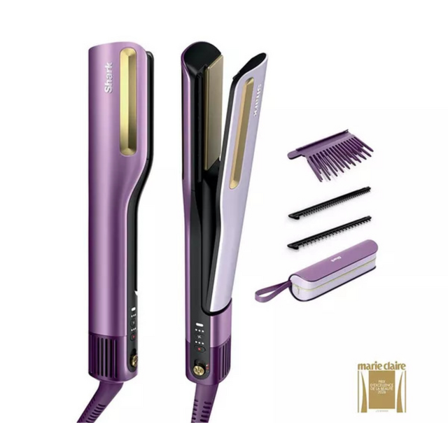 Shark HT401UKPU SilkiPro 2-in-1 Hair Straightener Dryer