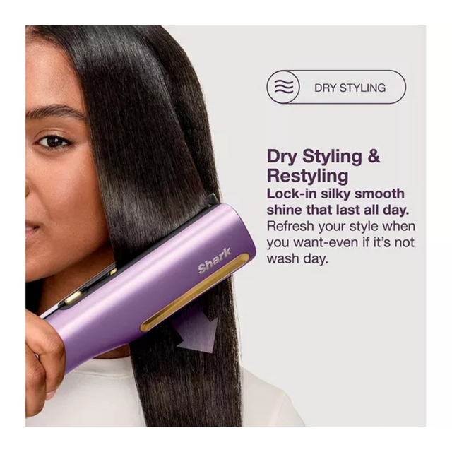 Shark HT401UKPU SilkiPro 2-in-1 Hair Straightener Dryer