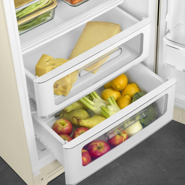 Smeg FAB28RCR6UK 60.1cm Cream Fridge Freezer